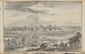 एस्ट्राखान फ्रॉम: थ्री सिग्नेचर जर्नी, 1675 द्वारा जन जाँज। Struys