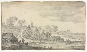 सीहोर पर इमारतों का समूह, 1653। द्वारा जन जोसेफ्स वैन गोयन