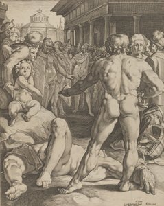 यूलिसिस और इरस के बीच लड़ाई, सीए। 1590