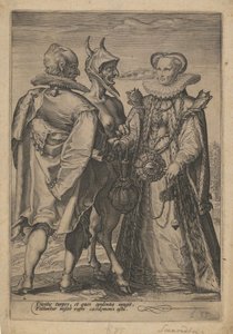 शैतान द्वारा विवाहित धन के लिए विवाह, ca. 1600 द्वारा जन सैनेद्रम