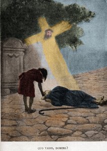 क्या वादों का बोलबाला है? (अध्याय XXIII) हेनरिक सिएनक्यूविक्ज़ के उपन्यास "क्वो वादिस" के लिए जन स्टायका (1858-1925) द्वारा चित्रण।