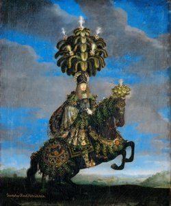 गुंडकर, प्रिंस डिट्रिचस्टीन 1623-1690 एक घोड़े-बैले, 1667 के लिए एक पोशाक में