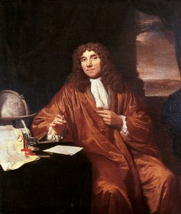 एंटोनी वैन लीउवेनहोएक, c.1680 (कैनवास पर तेल)