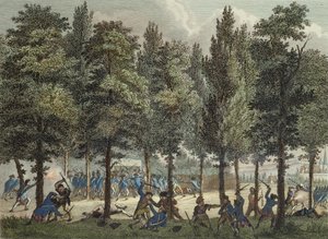30 जून 1792 को चंपस-एलिसीज़ पर मार्सिलाइस, रेइनियर विंकेल्स (1741-1816) और डैनियल फ्राइडे (1765-1822) द्वारा उत्कीर्ण द्वारा बुल्थ्यूस के बाद जन