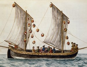 विनीशियन बोट को फ़ेस्ट ऑफ़ रिडीमर के लिए, जान ग्रेवेनब्रोएक (1731-1807), वॉटरकलर, इटली द्वारा तैयार किया गया द्वारा जन वैन ग्रीवेनोबेक