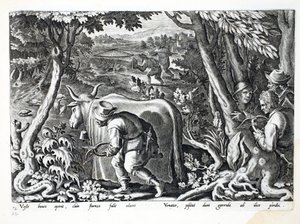 Starlings and Partridge के लिए शिकार, &39;Collation, Ferarum, Avium, Piscium&39; (हंटिंग: वाइल्ड बीस्ट्स, बर्ड्स, फिश) का चित्रण, जन कोलार्ट (1566-1628), पब द्वारा उकेरा गया। फिलिप गैलस, ए द्वारा द्वारा जन वैन डर स्ट्रेट