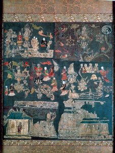 बौद्ध स्वर्ग, चान रहस्यवादी की कहानी, चुगुजी मंदिर, नारा, असुका काल (552-646), जापानी सभ्यता द्वारा जापानी स्कूल