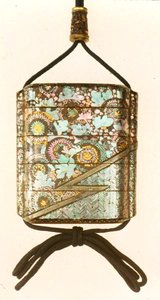 इनरो ले जाने का मामला, ईदो अवधि (1603-1867) (लाख) द्वारा जापानी स्कूल