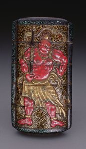 एनआईओ, ईदो अवधि (1615-1868) जापानी (लाह) से सजाया द्वारा जापानी स्कूल