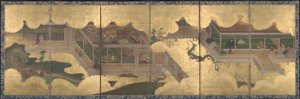जेनजी की कथा से दृश्य, 1625-60 द्वारा जापानी स्कूल