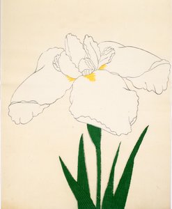 Tsuru-No-Kegoromo, नंबर 33, 1890 (कलर वुडब्लॉक प्रिंट) द्वारा जापानी स्कूल