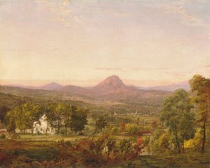 शरद ऋतु लैंडस्केप, शुगर लोफ माउंटेन, ऑरेंज काउंटी, न्यूयॉर्क, c.1870-75 द्वारा जैस्पर फ्रांसिस क्रॉसे