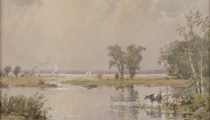 हैकेंसैक मीडोज, 1890। द्वारा जैस्पर फ्रांसिस क्रॉसे