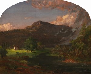 टूर्न माउंटेन, वाशिंगटन का मुख्यालय, रॉकलैंड कंपनी, न्यूयॉर्क, 1851। द्वारा जैस्पर फ्रांसिस क्रॉसे