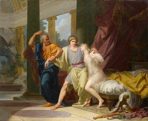 सुकरात फाड़ दूर कामुकता के आलिंगन से Alcibiades