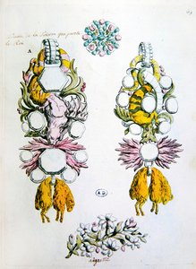 एक ब्रोच, एक ऐग्रेट और गोल्डन फ्लीस (टोइसन डी'ओर) के शिष्ट क्रम के लिए डिजाइन द्वारा जीन-हेनरी-प्रॉस्पर (बाद में) Pouget
