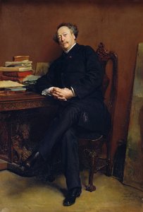 अलेक्जेंडर डुमा फिल्स (1824-95) 1877 (कैनवास पर तेल) द्वारा जीन लुइस अर्नेस्ट मीसोनियर