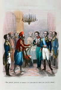 इब्राहिम पाचा और कर्नल फौदोआ, मिस्र, 1828 1847 के बीच बैठक द्वारा जीन एडोल्फ बीज़