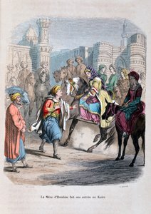 1847 में इब्राहिम पाशा की माँ काहिरा में प्रवेश करती है द्वारा जीन एडोल्फ बीज़