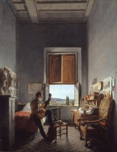 लोन पल्लीएरे 1787-1820 को विला मेडिसी, रोम, 1817 में अपने कमरे में।
