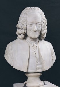 वॉल्टेयर के फ्रेंकॉइस मैरी अबेट की बस्ट (1694-1778) 1778 (संगमरमर)