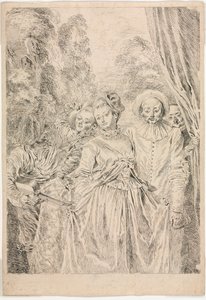 कपड़े इटालियन हैं द्वारा Jean-Antoine Watteau