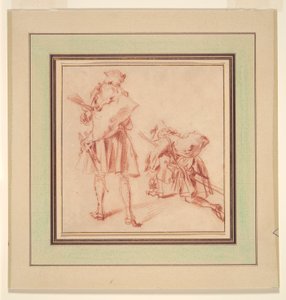 दो भर्ती द्वारा Jean-Antoine Watteau