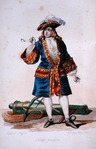 जीन बार्ट का पोर्ट्रेट (1651-1702) c.1830 (रंगीन उत्कीर्णन) द्वारा जीन बैप्टिस्ट (बाद में) मौज़ैसे