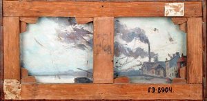 सीन द्वारा एक कारखाने के साथ लैंडस्केप, द सीन का छंद, c.1867 (कैनवास पर तेल) (183847 देखें) द्वारा जीन बैप्टिस्ट आर्मंड गुइलुमिन