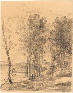 सेंट निकोलस-लेज़-अर्रास का बेल टॉवर द्वारा Jean Baptiste Camille Corot