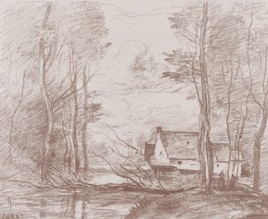 कुइनसी में मिल, दुई के पास, 1871-72। द्वारा जीन बैप्टिस्ट केमिली कोरोट