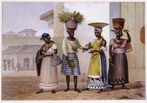 घास बेचने वाले। 1839 (लिथोग्राफ) द्वारा जीन बैप्टिस्ट डेब्रेट