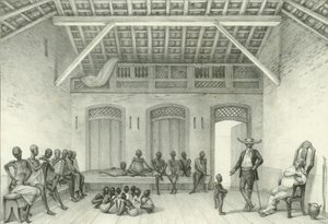 1835 में दासों को बेचने के लिए खरीदारी करें।
