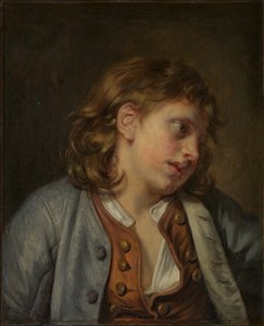 1763 में एक युवा लड़के का प्रमुख। द्वारा Jean Baptiste Greuze
