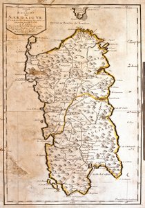 सार्डिनिया साम्राज्य का नक्शा (इटली) (उत्कीर्णन)