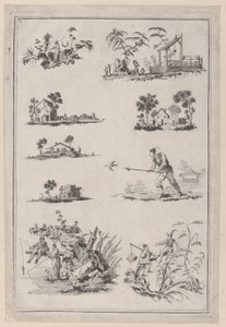 चिनोइसेरी आभूषण, सीए। 1760-85। द्वारा जीन बैप्टिस्ट पेलमेंट