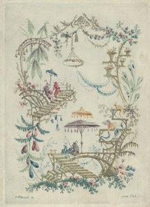 चाइनीज़ अरबेस्क नोटबुक के न्यू सूट से चिनोसरी, 1790-99। द्वारा जीन बैप्टिस्ट पेलमेंट