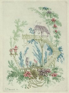 चाइनीज ड्रॉइंग की नोटबुक के न्यू सूट से चिनोइसेरी, 1790-99।