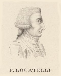 वायलिन वादक और संगीतकार पिएत्रो एंटोनियो लोकाटेली का चित्र 1695-1764। द्वारा जीन बैप्टिस्ट पोंस लैम्बर्ट