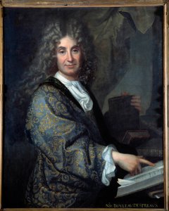 निकोलस बोइल्यू (1636-1711) का पोर्ट्रेट बोइल्यू डेस्प्रो (बोइल्यू-डेस्प्रेक्स), फ्रांसीसी लेखक - जीन बैप्टिस्ट सैंटरे द्वारा पेंटिंग (1651-1717) - कैनवास पर तेल - सन 1,00 एक्स 0,82 मी - ल्यों, मुसी डेस ब्यूक्स कला - निकोलस बोइल्यू का चित्र (1636-1711)