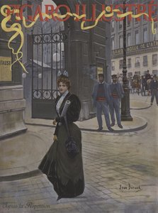 Apres la Repetition (रिहर्सल के बाद)। कवर ऑफ़ ले फिगारो इलस्ट्रे, अप्रैल 1896