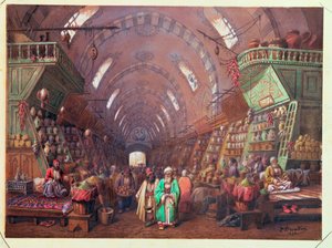 कॉन्स्टेंटिनोपल, 1873 में एक बाजार