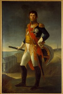 निकोलस सोल (1769-1851) फ्रांस के मार्शल, डालमेटिया के ड्यूक का पूर्ण-लंबाई वाला चित्र। जीन ब्रोक की पेंटिंग (1780-1850)