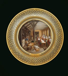स्टेशनरी, c.1820-35 (चीनी मिट्टी के बरतन) द्वारा जीन चार्ल्स देवलि