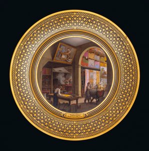 वॉल म्यूरल्स, प्रयोगशाला, स्टोर, c.1820-35 द्वारा जीन चार्ल्स देवलि