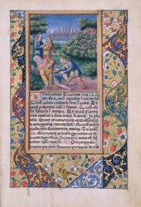 सुश्री लाट। QvI126 fol.17 नूह के नशे में, बुक ऑफ ऑवर ऑफ डेस डोरलियंस, 1490 से द्वारा जीन कोलम्बे