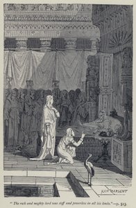 "धनवान और पराक्रमी स्वामी अपने सभी अंगों में कठोर और शक्तिहीन थे" (उत्कीर्णन) द्वारा जीन एडौर्ड डार्जेंट