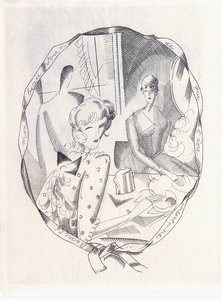 दो कौकेट्स और एक सज्जन, 1920 का चित्रण