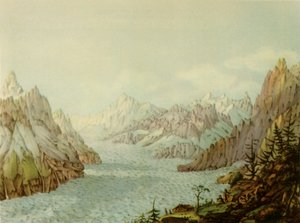 द मेर डे ग्लेस या ग्लेशियर डेस बोइस, 1787, 1946।