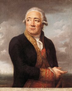 स्पैनिश एडमिरल जोस डी मजारेडो सालाज़ार (1745-1812) का पोर्ट्रेट, जीन फ्रेंकोइस मैरी बेलियर (1745-1836) 1783 मैड्रिड द्वारा पेंटिंग। नौसेना संग्रहालय द्वारा जीन फ्रेंकोइस मैरी बेलियर